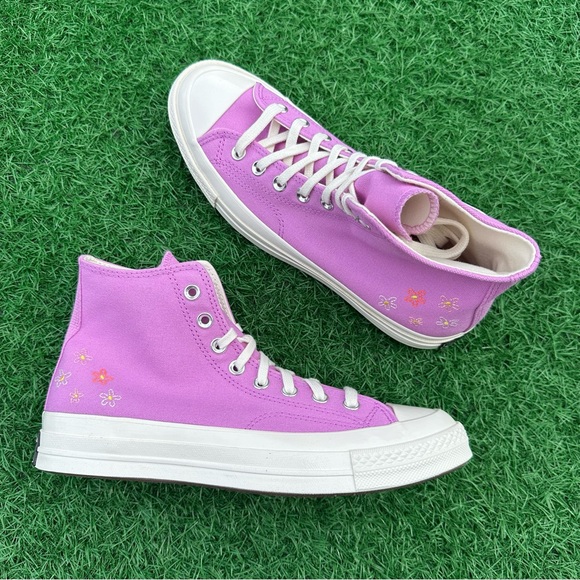 Converse Chuck 70 Hi Little Flowers Grape Fizz / Egret - Picture 12 of 13